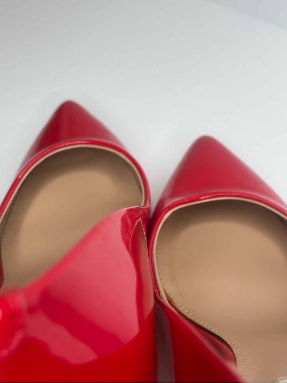 Steve Madden Red Patent Pointed-Toe Stiletto Pumps Size 7 - Picture 11 of 12